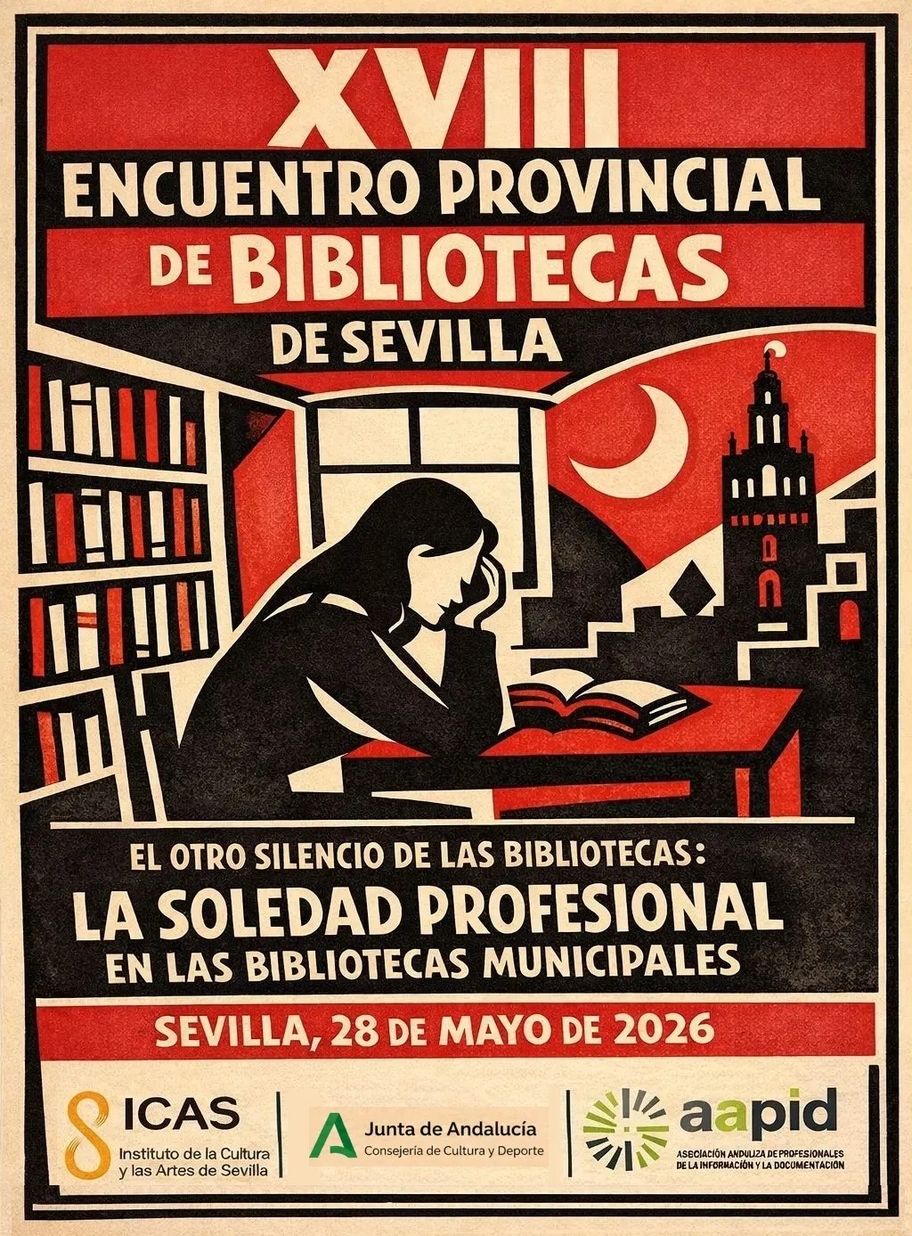 xviii encuentro provincial de bibliotecas de sevilla cartel